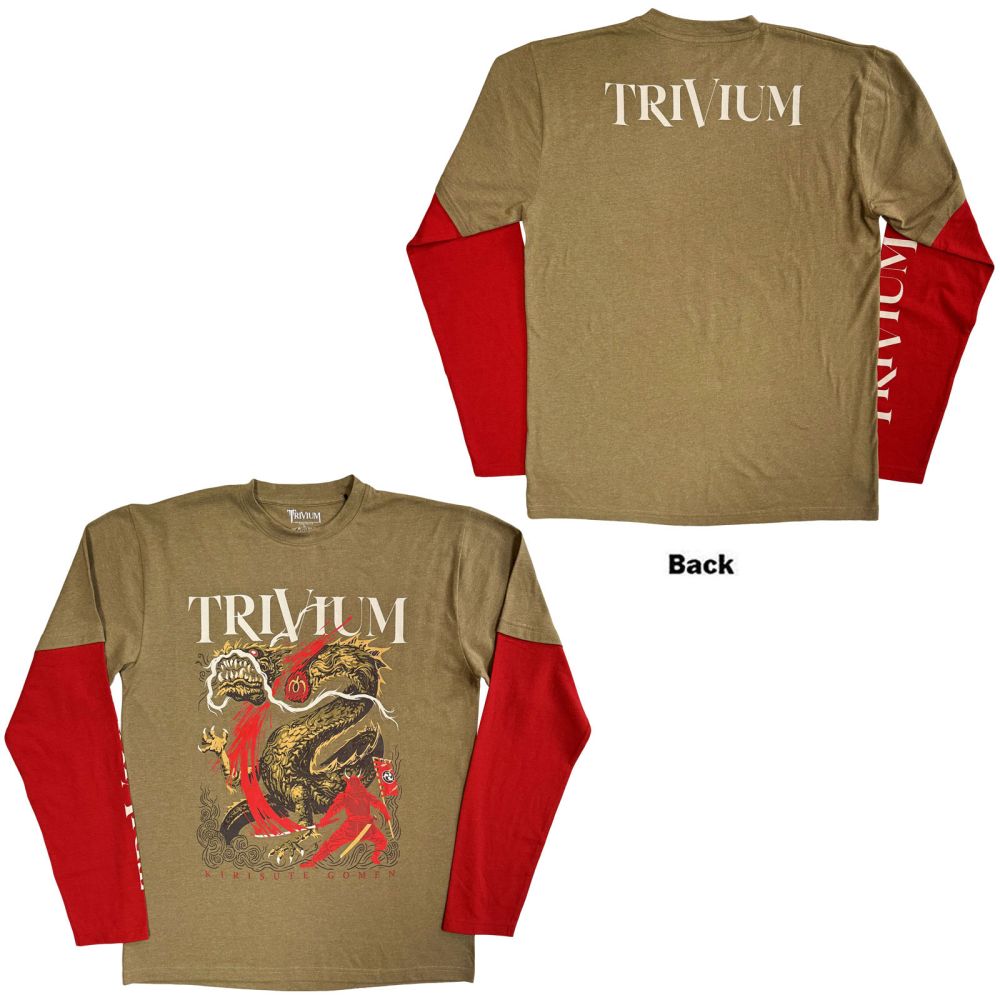 Trivium - Kirisute Gomen Longsleeve shirt - Green/Red